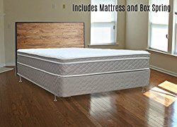 Spinal Solution440B-5/0-210-inch Full Assembled Orthopedic Mattress and 8″ Box Spring/Foundation Set,Queen Size