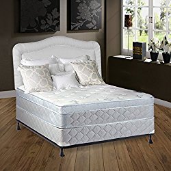 Spring Solution 10″ Pillowtop Eurotop Fully Assembled Othopedic Mattress and Box Spring, Full Size