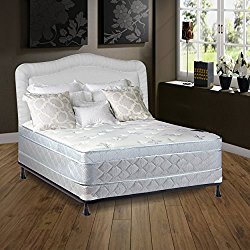 Spring Solution 448A-5/0-2LP 10″ Pillowtop Eurotop Fully Assembled Othopedic Mattress and 4″ Box, Queen Size
