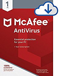 McAfee AntiVirus for 1 PC [Download Code]