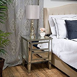 Graham Mirror Two-Drawer End Table Nightstand