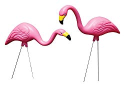 Bloem Pink Flamingo Garden Yard Statue 2-Pack (G2)