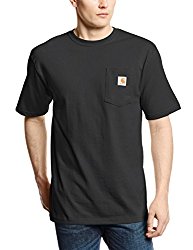 Carhartt Men’s ‘K87’ Workwear Pocket Short-Sleeve T-Shirt, Black, Large