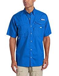 Columbia Men’s Bonehead Short Sleeve Shirt, X-Large, Vivid Blue