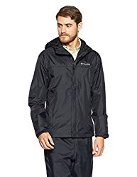 Columbia Men’s Watertight II Front-Zip Hooded Rain Jacket,Black,X-Large