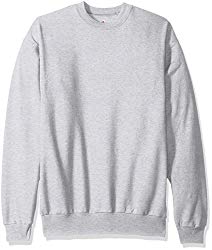 Hanes Men’s EcoSmart Fleece Sweatshirt, Ash, Medium