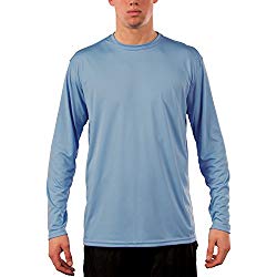 Vapor Apparel Men’s UPF 50+ Sun Protection Performance Long Sleeve T-shirt Large Columbia Blue