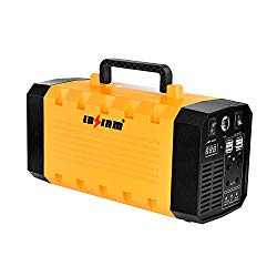 LNSLNM 500W Portable Generator Power Inverter, 288Wh/90,000mAh Camping CPAP Battery Backup Home Power Source Charged by Solar Panel/Wall Outlet/Car with Dual 110V AC Outlet, 4 DC 12V Ports, USB Ports