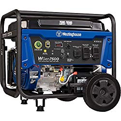 Westinghouse WGen7500 Portable Generator with Remote Electric Start – 7500 Rated Watts & 9500 Peak Watts – Gas Powered – CARB Compliant – Transfer Switch Ready