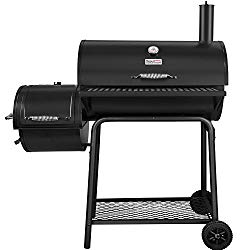 Royal Gourmet Charcoal Grill with Offset Smoker, 30” L