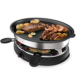 Barbecue Frying Pan Teppanyaki Electric Party Grill Machine – Indoor Hotplate BBQ For Table Top Cooking Non-Stick Cooking Hot Plate