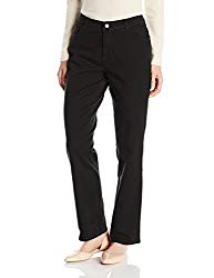 LEE Women’s Relaxed Fit Straight Leg Jean, Authentic Black, 12 Medium