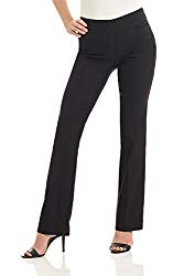 Rekucci Women’s Ease In To Comfort Boot Cut Pant (10,Black)
