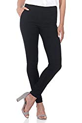 Rekucci Women’s Ease in to Comfort Modern Stretch Skinny Pant w/Tummy Control (14,Black)