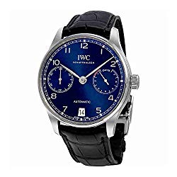 IWC Portugieser Chronograph Automatic Blue Dial Mens Watch IW500710