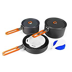 Fire-Maple Feast 3 Outdoor Camping Hiking Cookware Backpacking Cooking Picnic Camping Pot Pan Bowl Set Kettle Sets