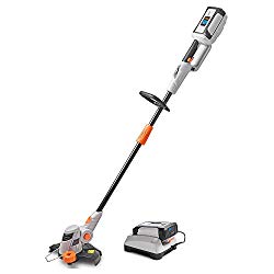 VonHaus 40V Max Cordless String Trimmer/Edger with Angle Adjustment and Head Rotation – Includes 2.0Ah Lithium-ion Battery and Charger