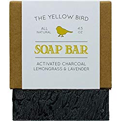 Activated Charcoal Soap Bar. All Natural Detoxifying Face & Body Cleanser. Certified Organic Ingredients. Paraben & Sulfate Free. For Acne, Eczema, Psoriasis, Rosacea, Dry Sensitive Skin
