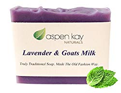Lavender Goats Milk Soap Bar. 100% Natural and Organic Soap. Loaded With Organic Skin Loving Oil. This Soap Makes a Wonderful and Gentle Face Soap or All Over Body Soap. For Men, Women, Teens and Babies. GMO Free – Chemical Free – Preservative Free. Each Bar Is Handmade By Our Artisan Soap Maker. 4 oz Bar.