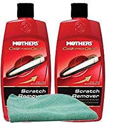 Mothers California Gold Scratch Remover (8 oz.) Bundle with Microfiber Cloth (3 Items)