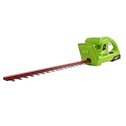 Greenworks 20-Inch 24V Cordless Hedge Trimmer with 2.0 AH Battery Included HT24B211