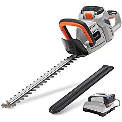 VonHaus 40V Max 20″ Dual Action Cordless Hedge Trimmer with 2.0Ah Lithium-Ion Battery and Charger Kit Included