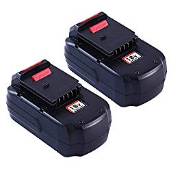 Boetpcr 3.0Ah NI-MH Replacement for Porter Cable 18V Battery PC18B PCC489N PCMVC PCXMVC Pack of 2