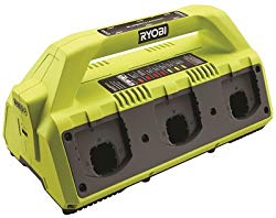 Ryobi P135 18V One+ 6 Port Lithium Ion Battery Supercharger (18V Batteries Not Included/Charger Only)