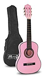 Music Alley MA-51 Music Alley 1/2 Size 30″ Junior Classical Guitar, Pink