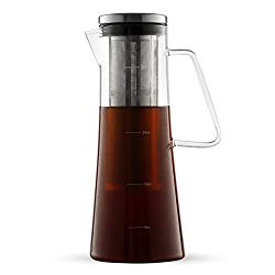Cold Brew Coffee Maker – Iced Coffee Glass Pitcher 32oz with Sealing Removable Filter