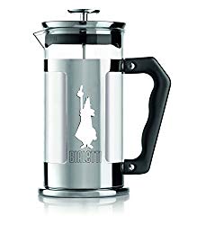 Bialetti 6860 Preziosa Stainless Steel 3-Cup French Press Coffee Maker, Silver