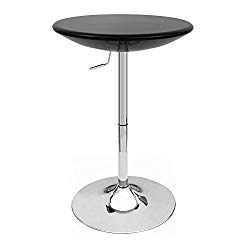 Alpha Contemporary Adjustable Bar Table – Black Licorice