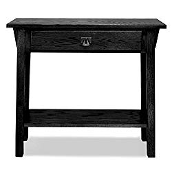 Leick Mission Hall Console Table, Slate Black