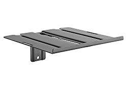 MyCableMart DVD/BlueRay Metal Accessory Shelf for Wall Mounted TVs, Black