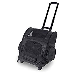 Gen7 Compact Roller Pet Carrier for Dogs and Cats – Compact and Lightweight – Converts to a Backpack
