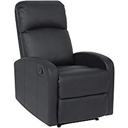 Best Choice Products Home Theater Leather Recliner Chair (Black)