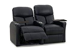 Octane Bolt XS400 Row of 2 Seats, Straight Row in Black Leather with Power Recline