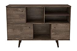 Midtown Concept 3-Cabinet Buffet, Distressed Brown