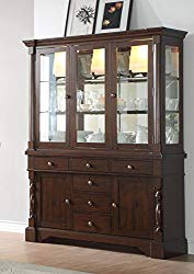 County Cottage Dark Brown Dining Furniture (Buffet & Hutch)