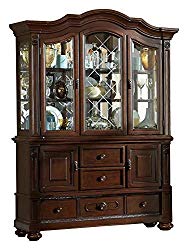 Licona Traditional Buffet & Hutch in Brown Cherry
