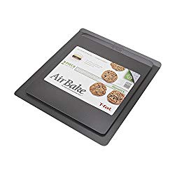 AirBake Nonstick 2 Pack Cookie Sheet Set, 14 x 12in and 16 x 14in