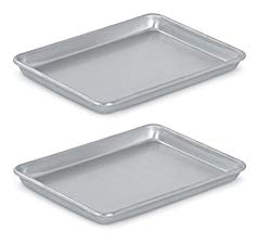 Vollrath (5220) Wear-Ever Collection Quarter-Size Sheet Pans, Set of 2 (9 1/2-Inch x 13-Inch, Aluminum)