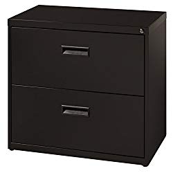 Hirsh SOHO 2 Drawer Lateral File Cabinet in Black