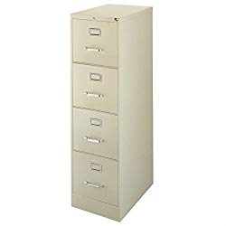 Scranton and Co 4 Drawer Letter File Cabinet in Putty