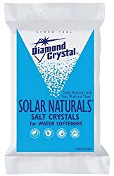Diamond Crystal 804017 Solar Naturals Water Softener Salt, 50 Lbs