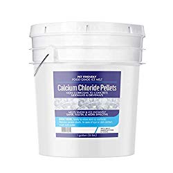Earthborn Elements Snow & Ice Melt Pellets 1 Gallon Bucket (6 lbs) Pet Friendly, 96% Pure Calcium Chloride, Deicer, Fast Acting, Exothermic Heat, More Effective Than Rock Salt