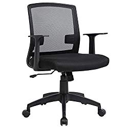 MR Direct Office Chair Mid Back Swivel Lumbar Support Desk Task Chair, Computer Ergonomic Mesh Chair with Armrest