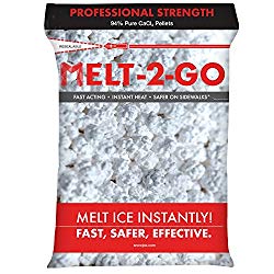 Snow Joe AZ-25-CCP Melt-2-Go 94% Pure Calcium Chloride Pellet Ice Melter, 25-lb Resealable Bag