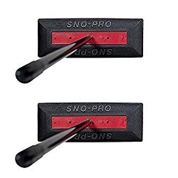 SNO PRO by Sno Brum Snow Removal Tool with 48″ Handle–Clear snow off of cars, trucks, and other vehicles quickly without scratching paint or damaging accessories– 2pk