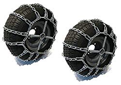 The ROP Shop 2 Link TIRE Chains & TENSIONERS 23×8.5×12 for Garden Tractors Riders Snowblower
